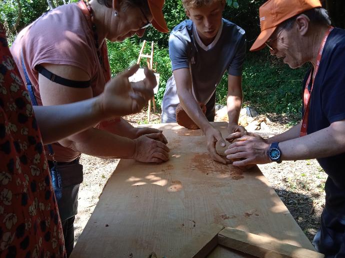 Préparation de l'argile